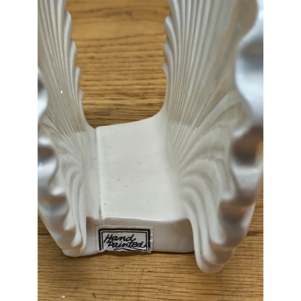 Fitz & Floyd Sea Shell / Napkin or Letter Holder Nautical Décor CORAL STARFISH